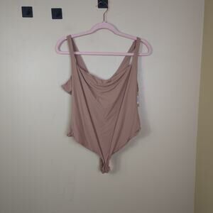 Skims Fits Everybody Square Neck Sleeveless Bodysuit in Sienna Size 4X